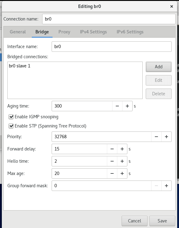 Network Bridge Port Added