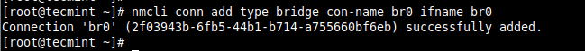 Create Network Bridge Interface