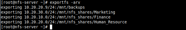 Export NFS Shares