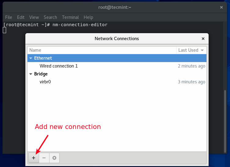 Add a New Network Connection