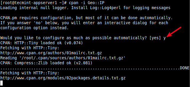 Configure CPAN Automatically