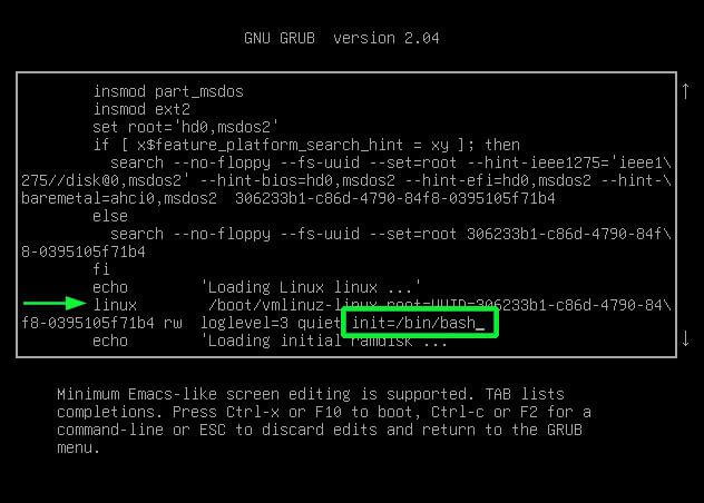 Change Grub Boot Entry in Arch Linux