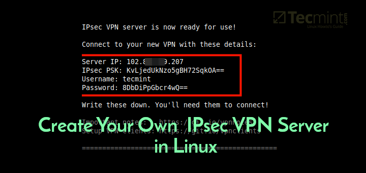 Create Own VPN Server in Linux