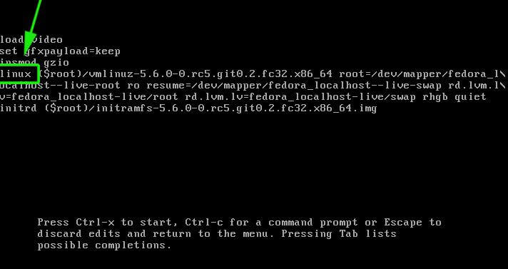 Locate Grub Kernel Parameter