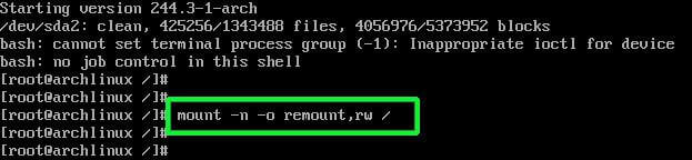 How To Reset Forgotten Root Password In Arch Linux