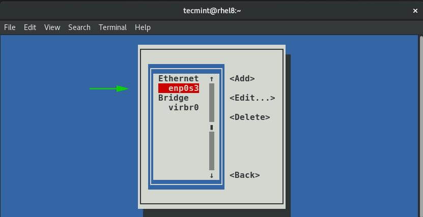 Select Network Interface