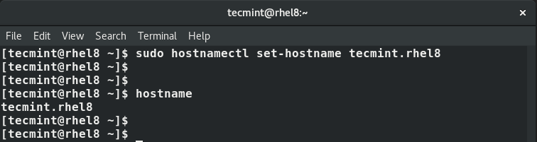 Set System Hostname