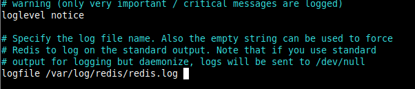 Set Redis Log File and Log Level