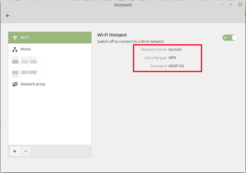 Wireless Hotspot Created