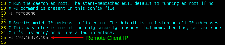 Configure Memcached Connection