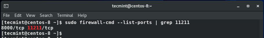 Confirm Memcached Port