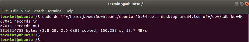 ubuntu rufus iso or dd