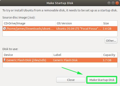  Crear disco USB de arranque de Ubuntu 