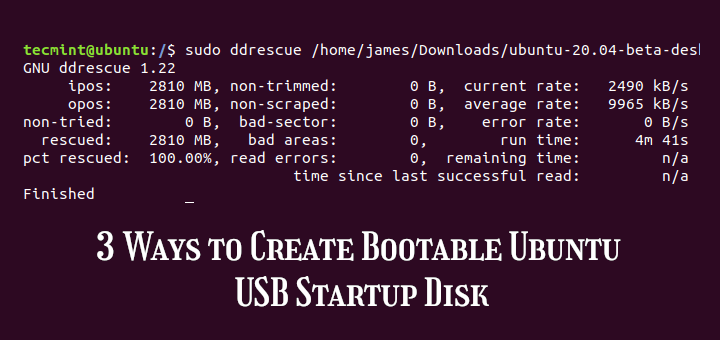 Create Ubuntu Bootable USB Drive