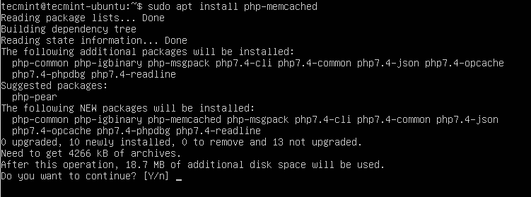 Install Memcached PHP Extension