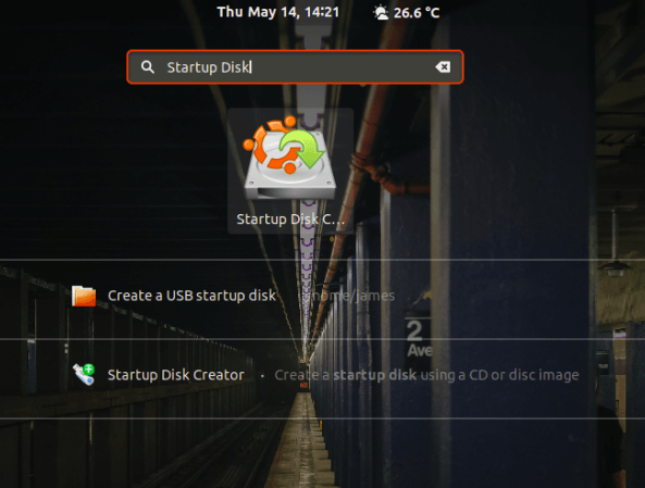 Launch Startup Disk Creator