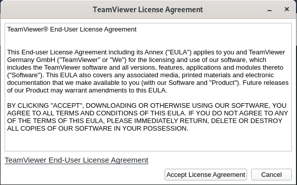 TeamViewer License Agreement