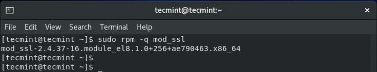 Verify Mod SSL Installation