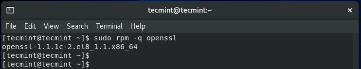 Verify Openssl Installation