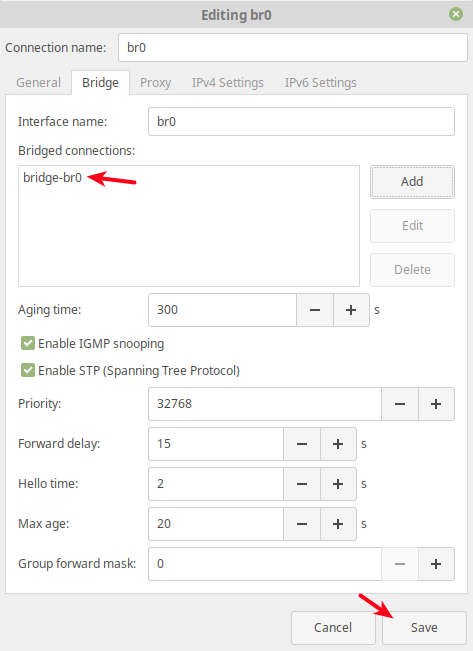 Verify New Bridge Connection