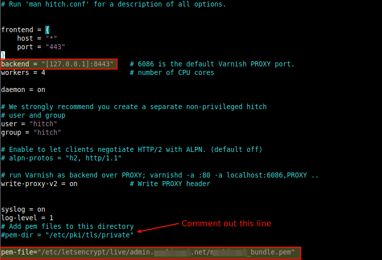 Configure Hitch as SSL/TLS Proxy for Varnish