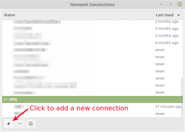 Add a New Network Connection