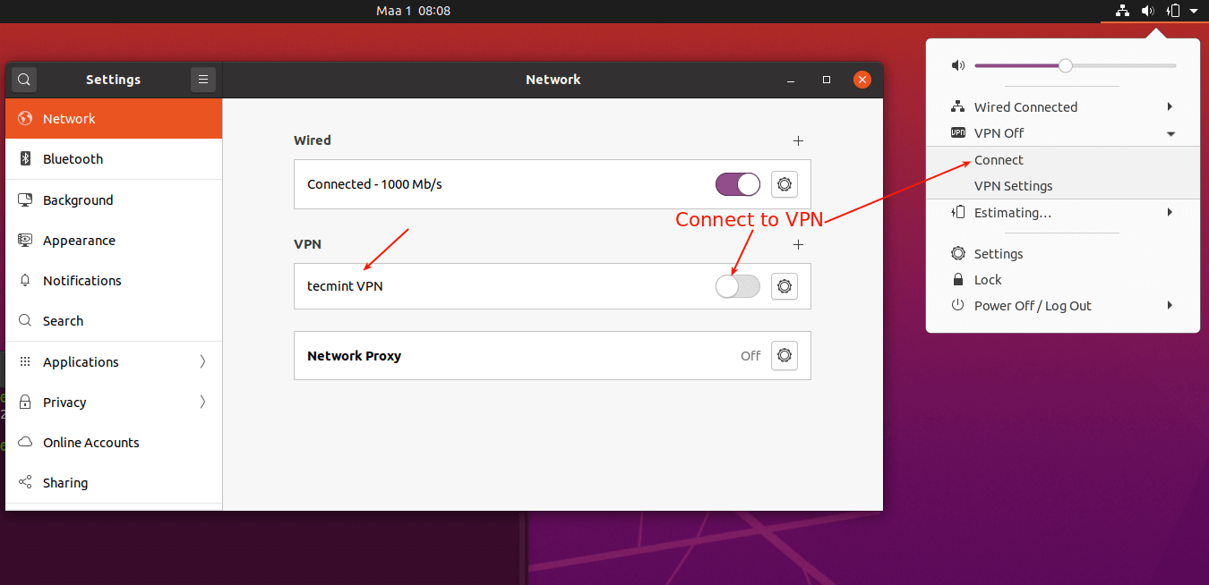 openvpn ubuntu install client