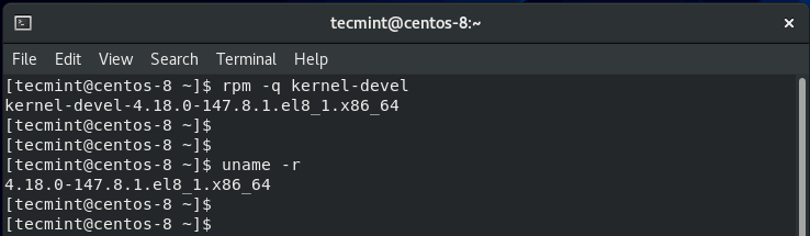 Check Kernel Version