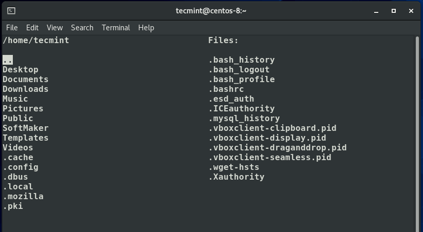 List Files and Folders in Linux