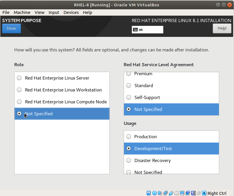 Set RHEL 8 System Purpose