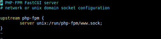Configure PHP Upstream Server in Nginx