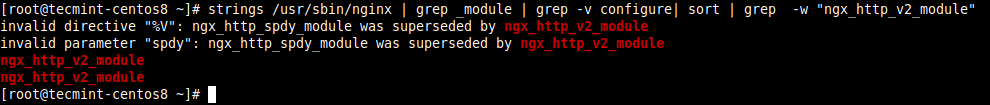 检查Nginx HTTP/2模块