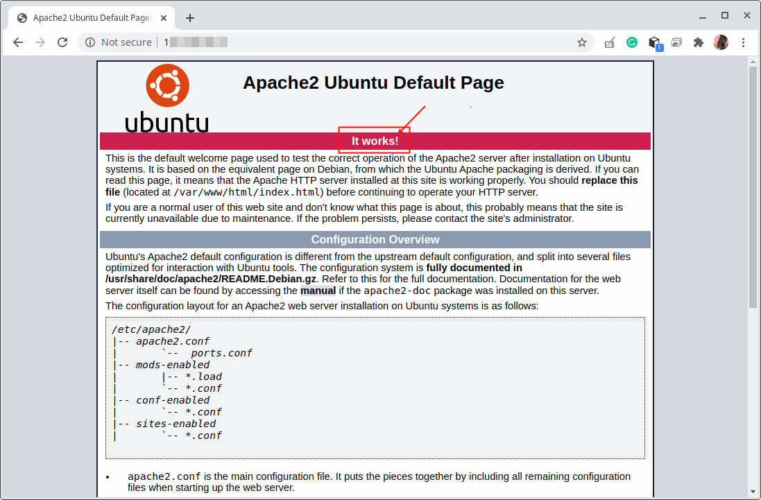 Apache2 Default Page