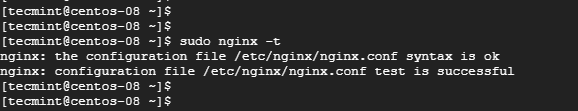 Check Nginx Configuration File in CentOS