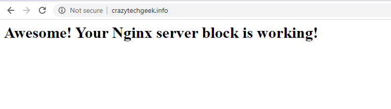 Check Nginx Server Block