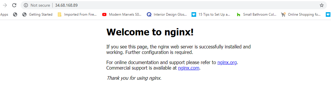 Check Nginx Page on Ubuntu 20.04