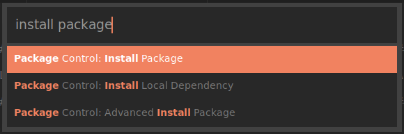 Install Package for Sublime