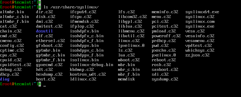 Check Syslinux Boot Loaders