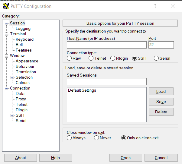 Putty SSH Client