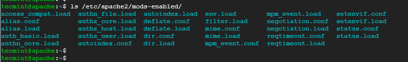 Check mod_status Module in Apache Ubuntu