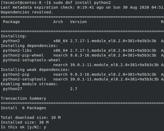 Install Python2 in CentOS