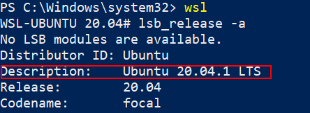 Launch Default Linux Distro