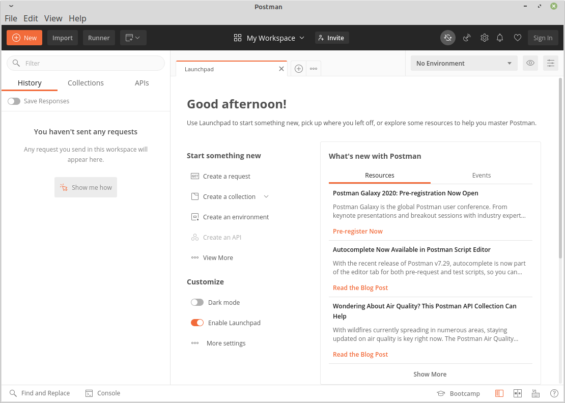 Postman Desktop App