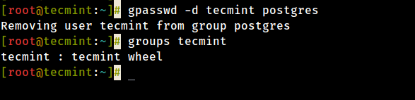Remove User from Group in Linux
