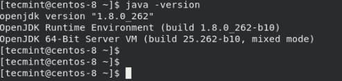  Verificar la versión de Java 