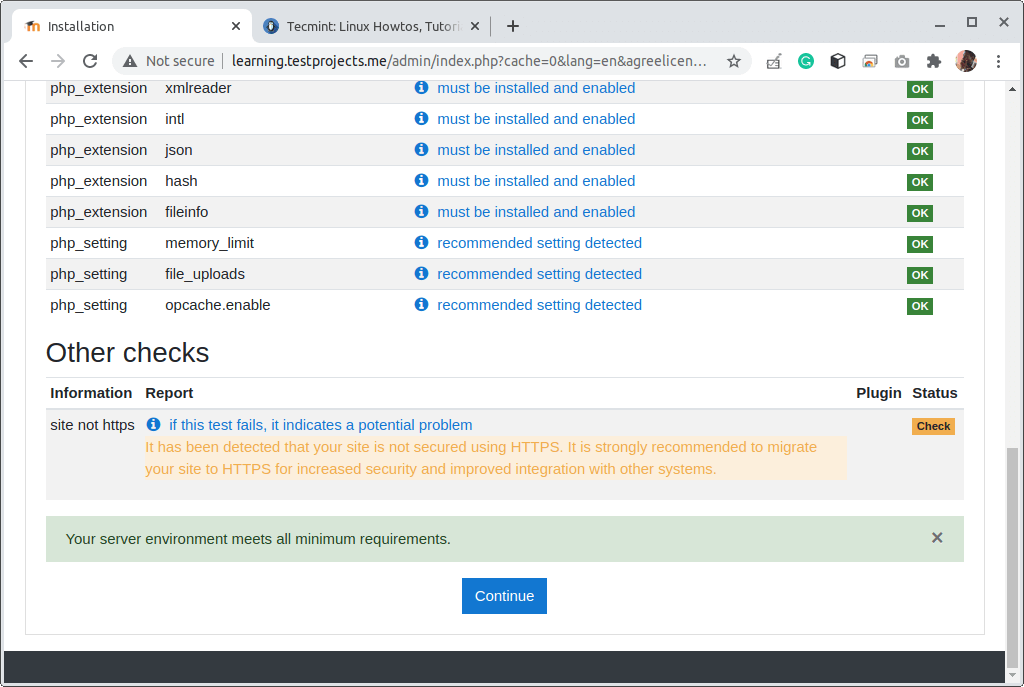 Moodle HTTPS Error