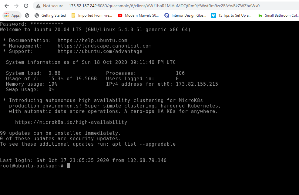 Access Ubuntu Server Using Guacamole Web