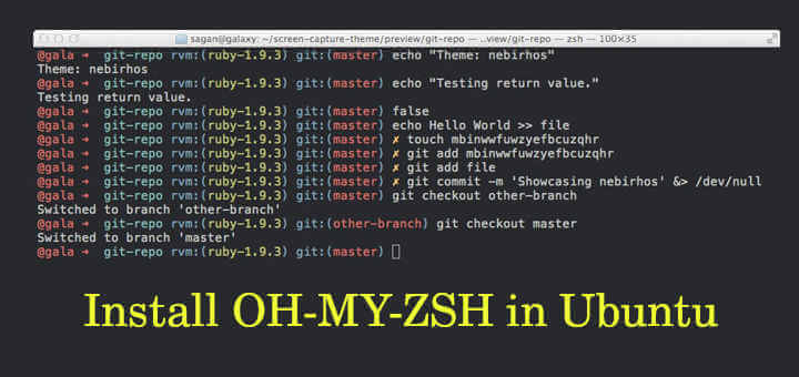 Install OH-MY-ZSH in Ubuntu