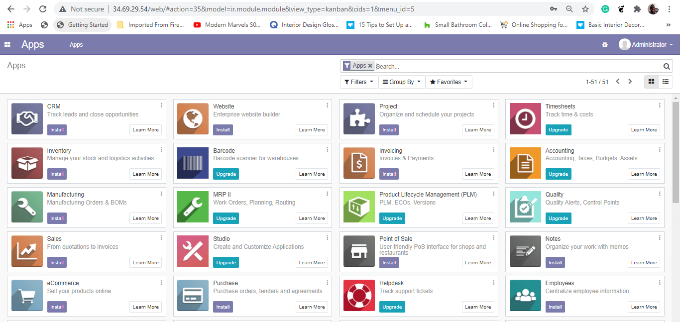 Odoo Dashboard