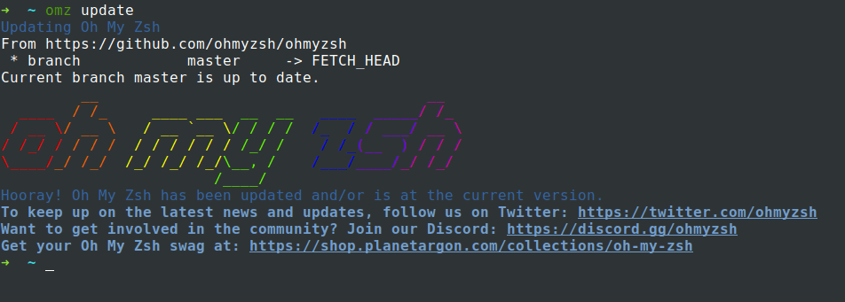 Update Oh-My-Zsh